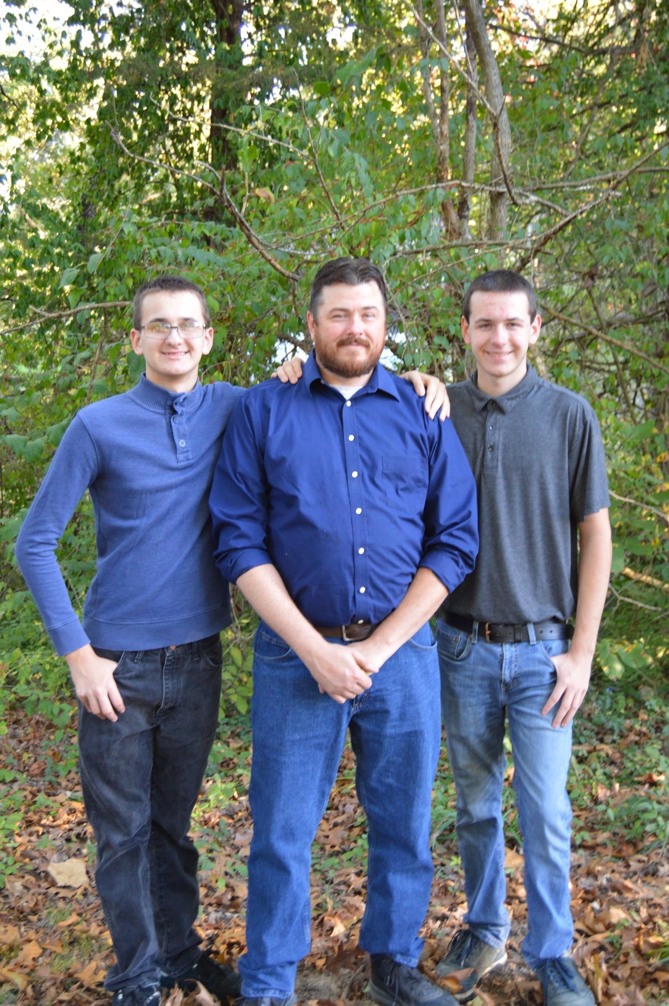 Brian Posey with his sons, the family behind Posey Family Plumbing